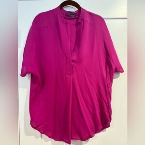 NWOT - Vince cap sleeve silk top - size S